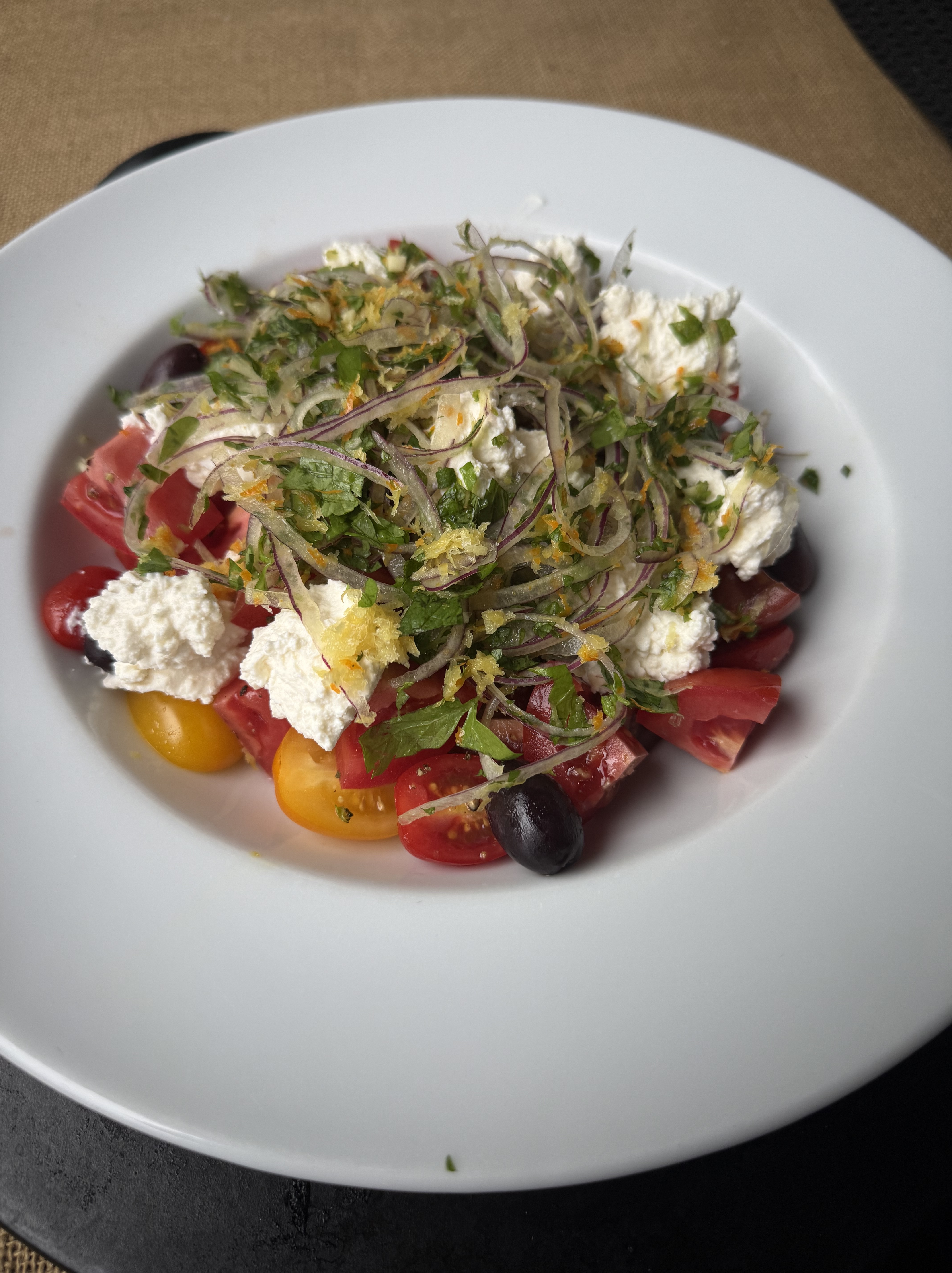 *Tomato and Ricotta Salad with Citrus Gremolata