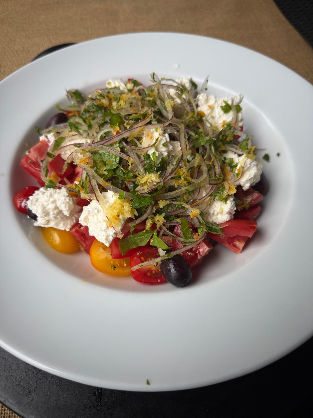 *Tomato and Ricotta Salad with Citrus&nbsp;Gremolata
