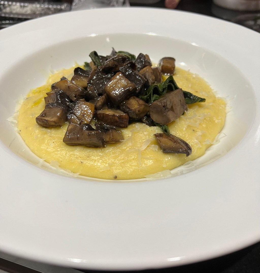 Polenta taragna con funghi e&nbsp;Gorgonzola