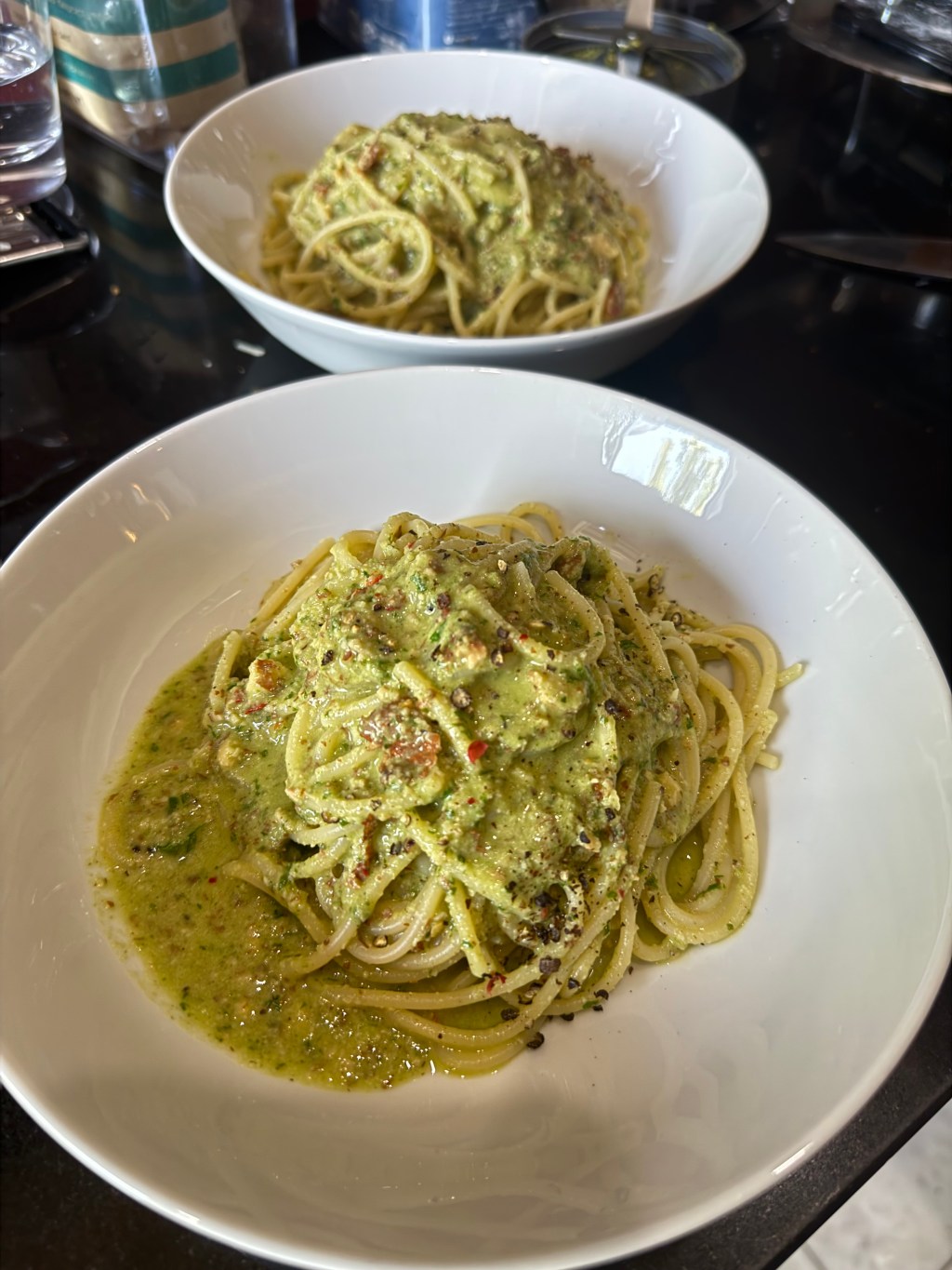 Pasta with rocket and chilli&nbsp;pesto