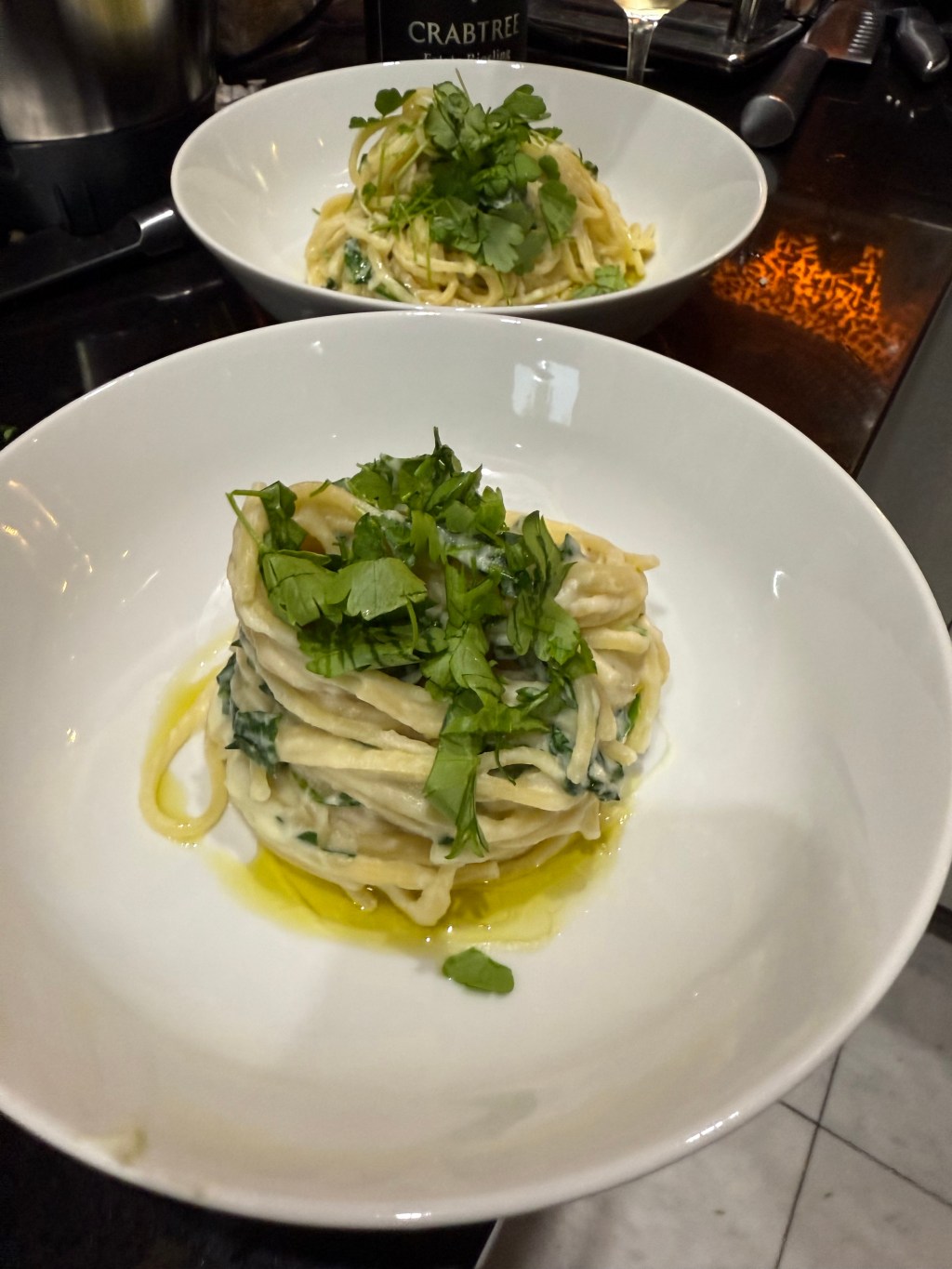 Cauliflower cream pasta with fresh&nbsp;herbs