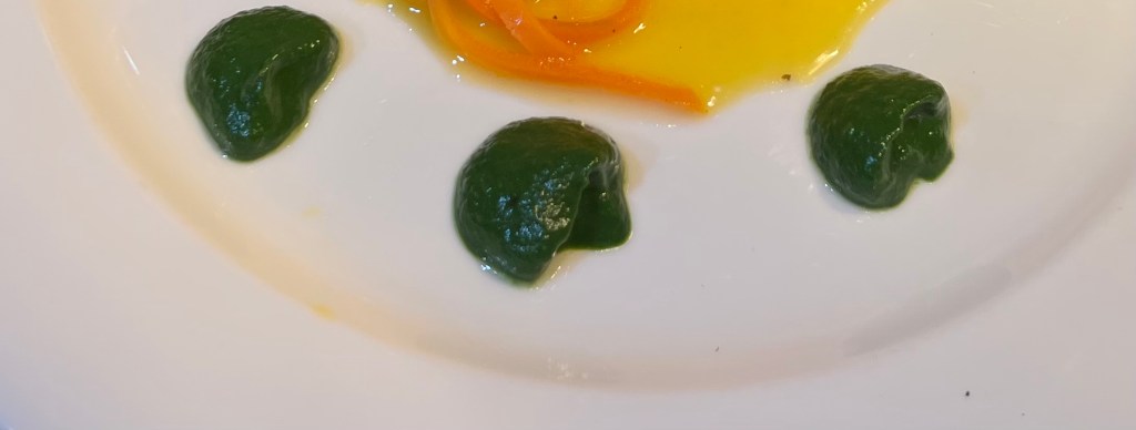 Spinach & pear&nbsp;purée