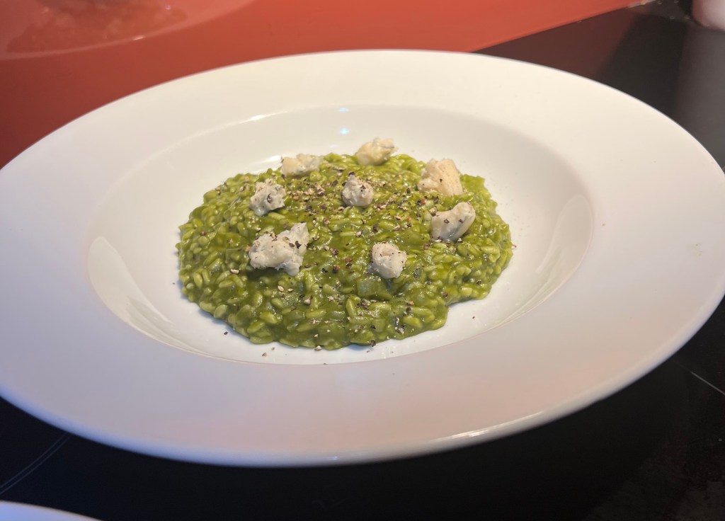 Spinach & Gorgonzola&nbsp;risotto