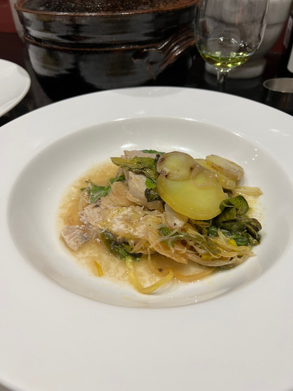 Chartreuse of swordfish