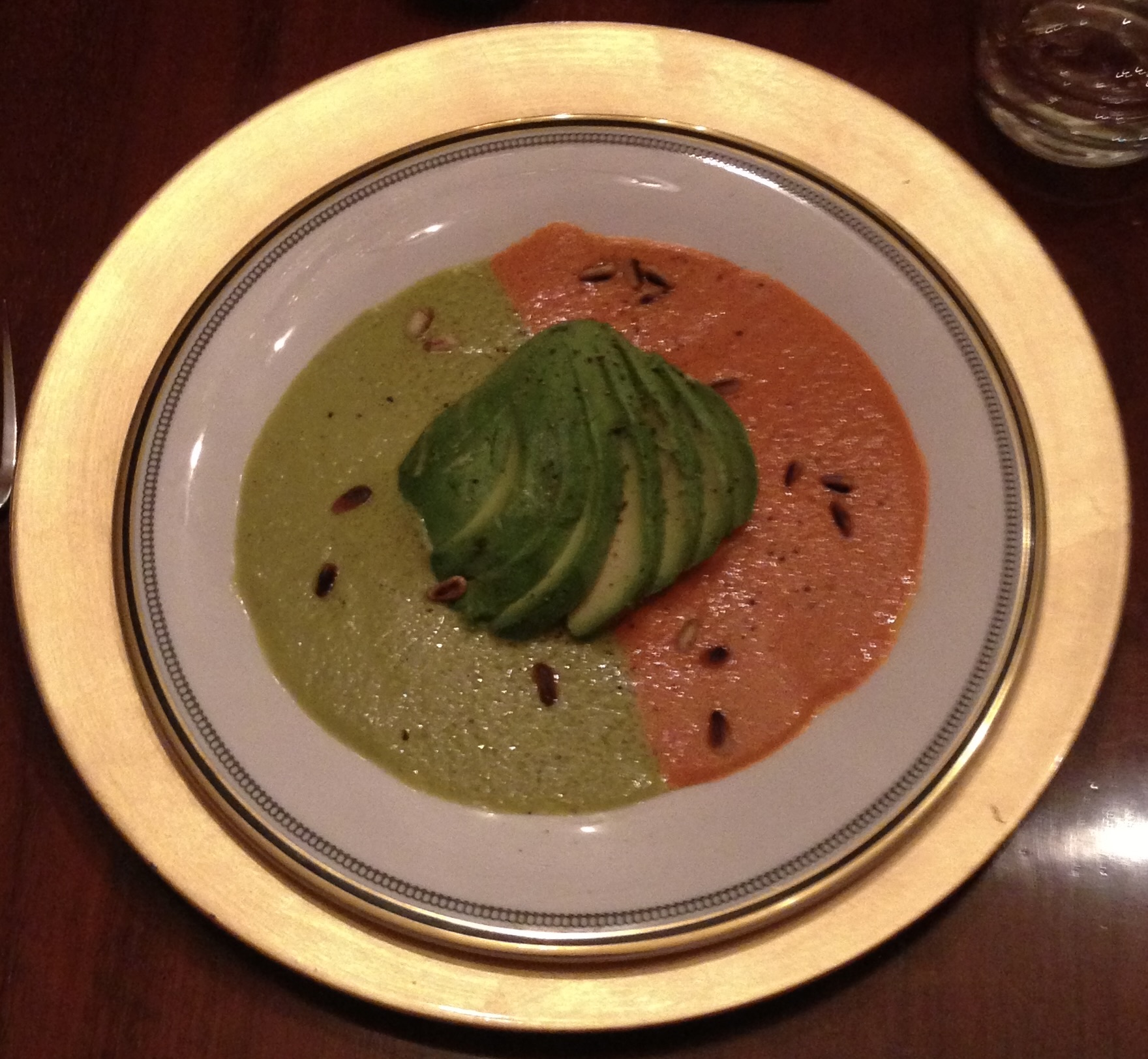 *Avocado with Red and Green Pepper&nbsp;Sauce