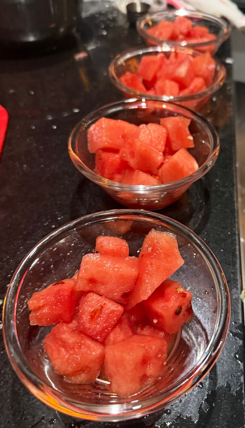 Watermelon with vodka, salt and&nbsp;chilli