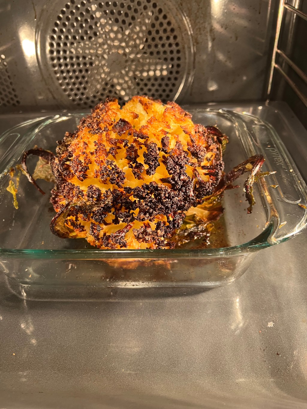 *Roasted whole cauliflower