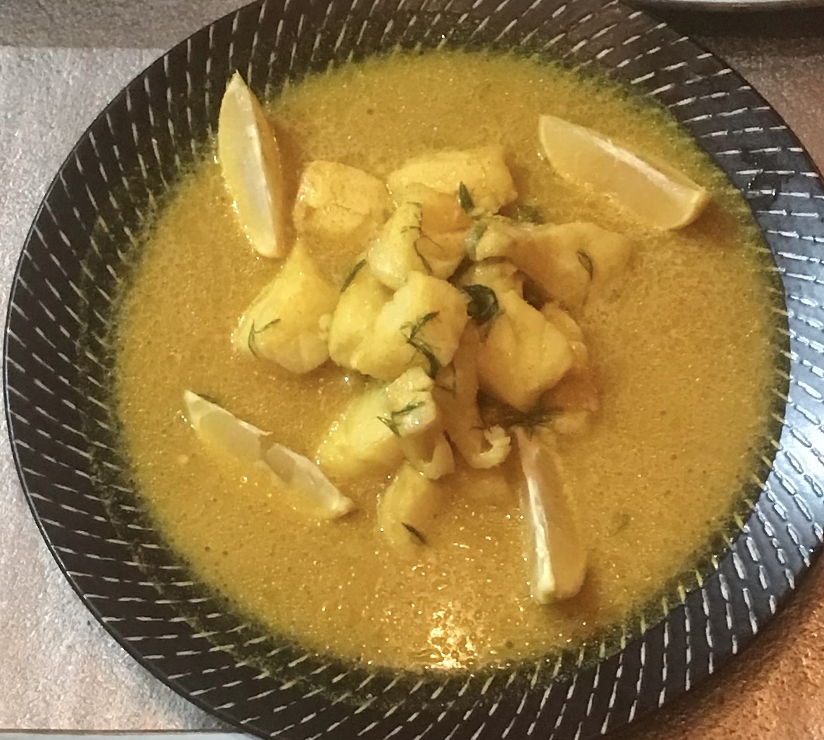 *Ling fillets marinated with dill and turmeric (Cha&nbsp;cá)