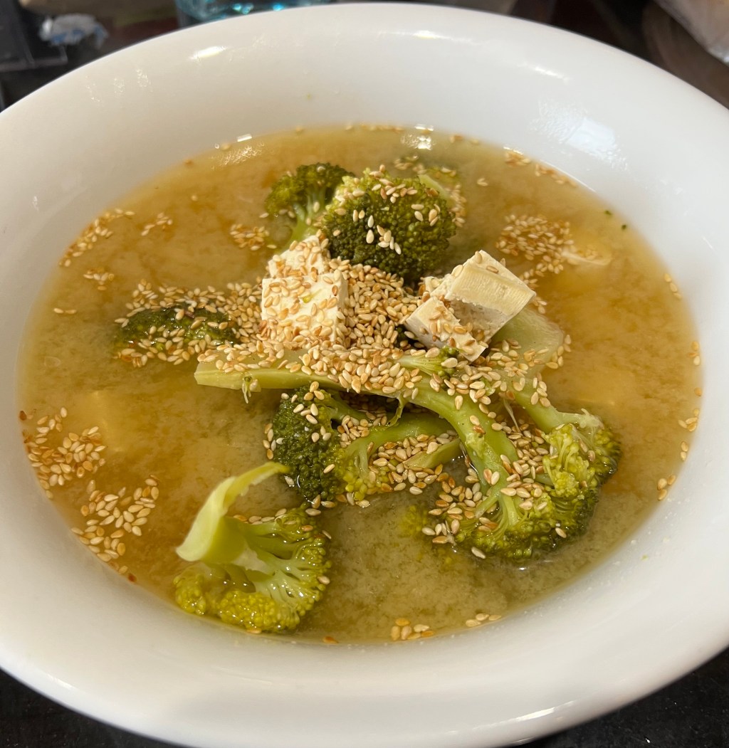 Spring miso soup