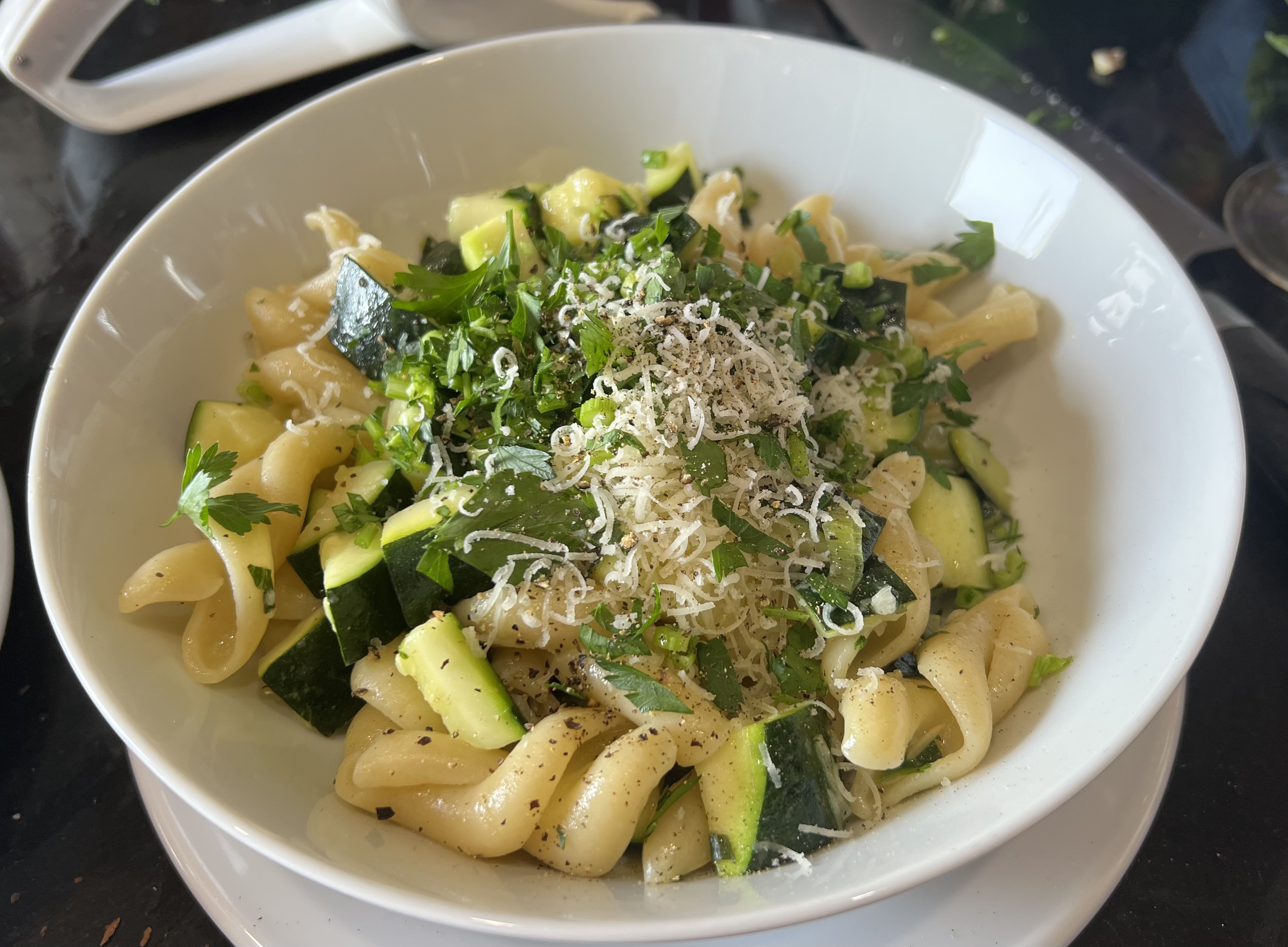 Casarecce Pasta with Courgettes