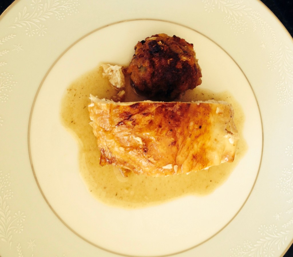 Roast turkey, apricot and ginger&nbsp;stuffing