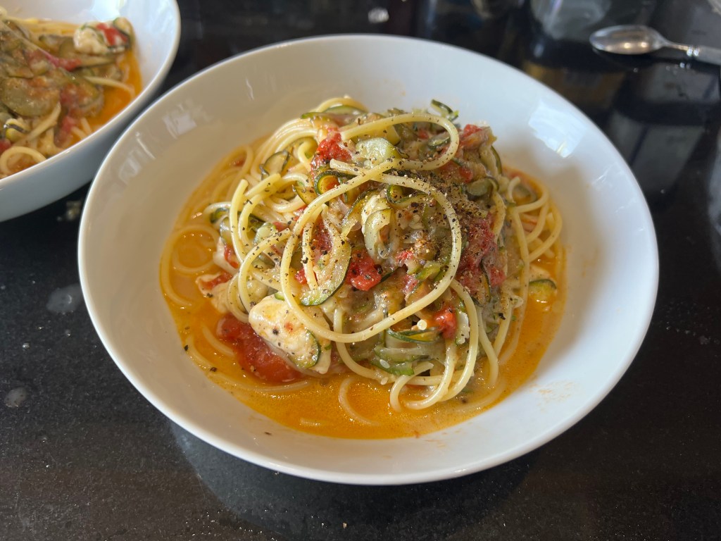 *Spaghetti con le&nbsp;zucchine