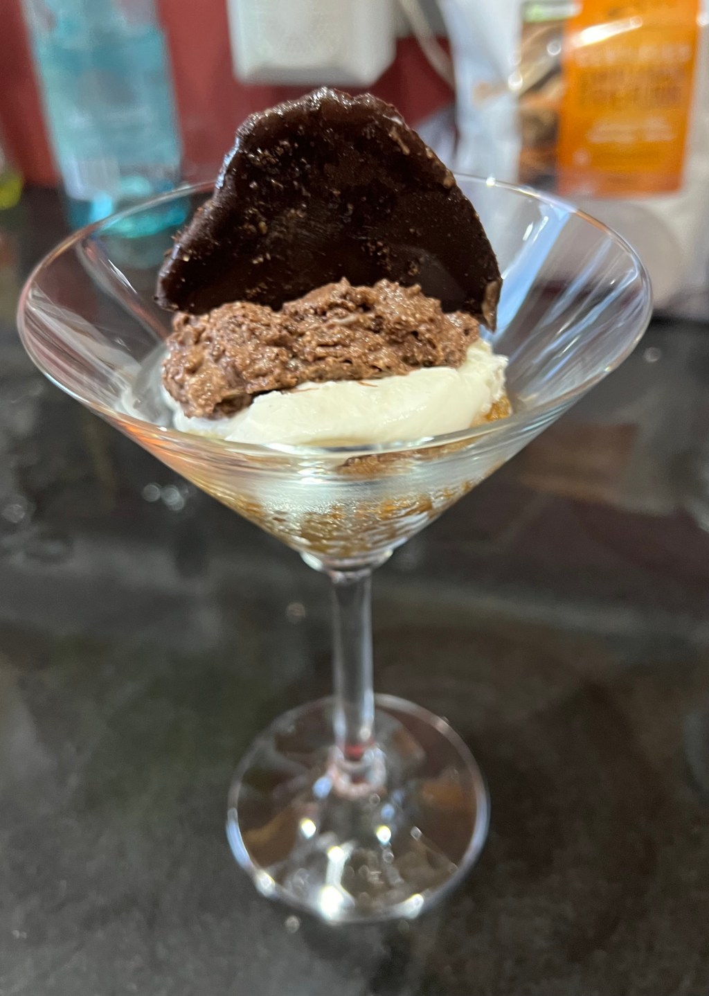 *Chocolate mousse and coffee&nbsp;granita