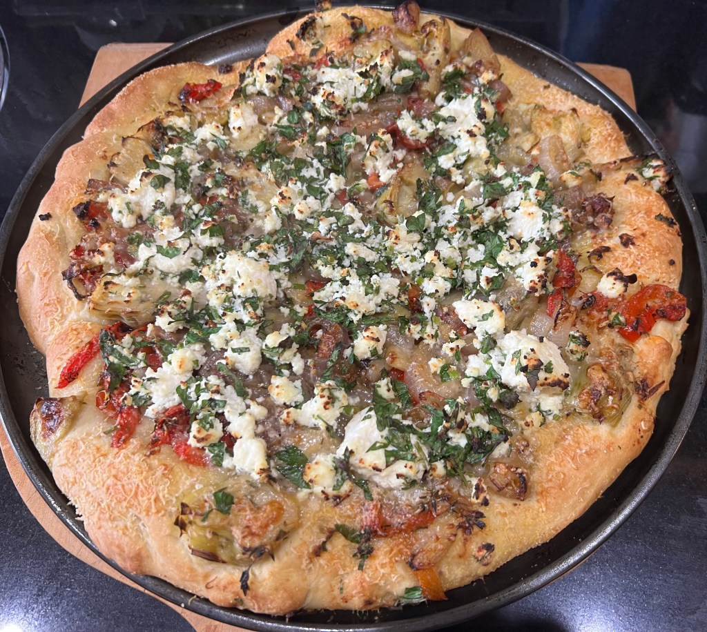 Ricotta pizza