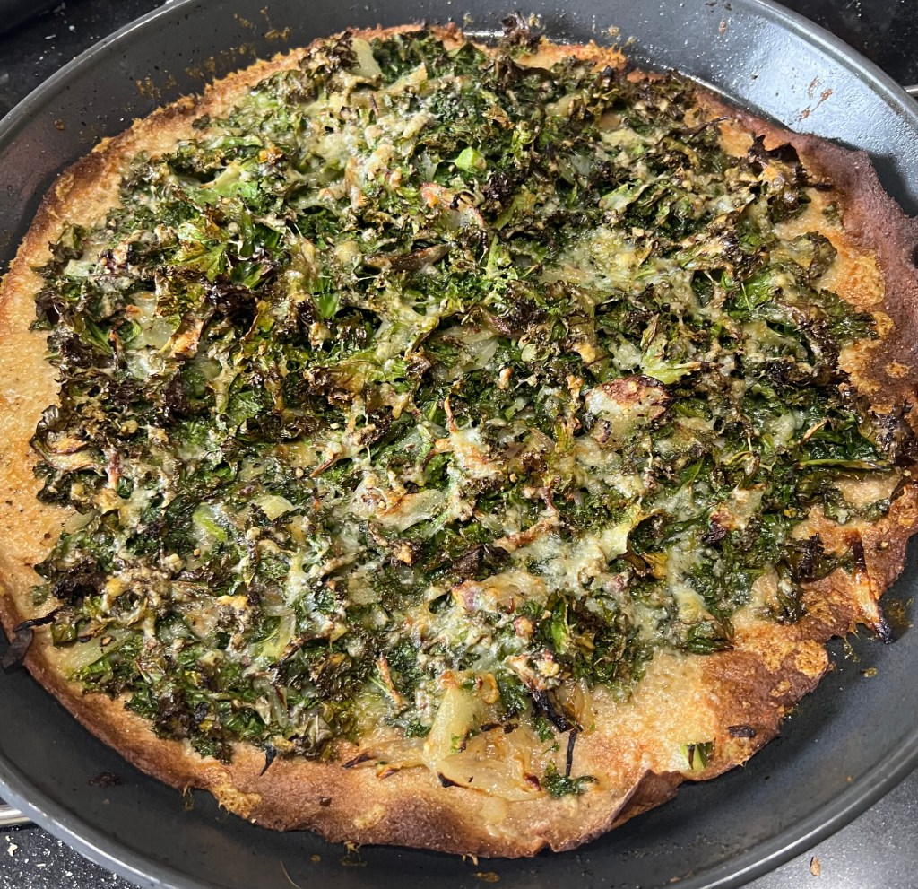 Kale and Onion&nbsp;Pizza