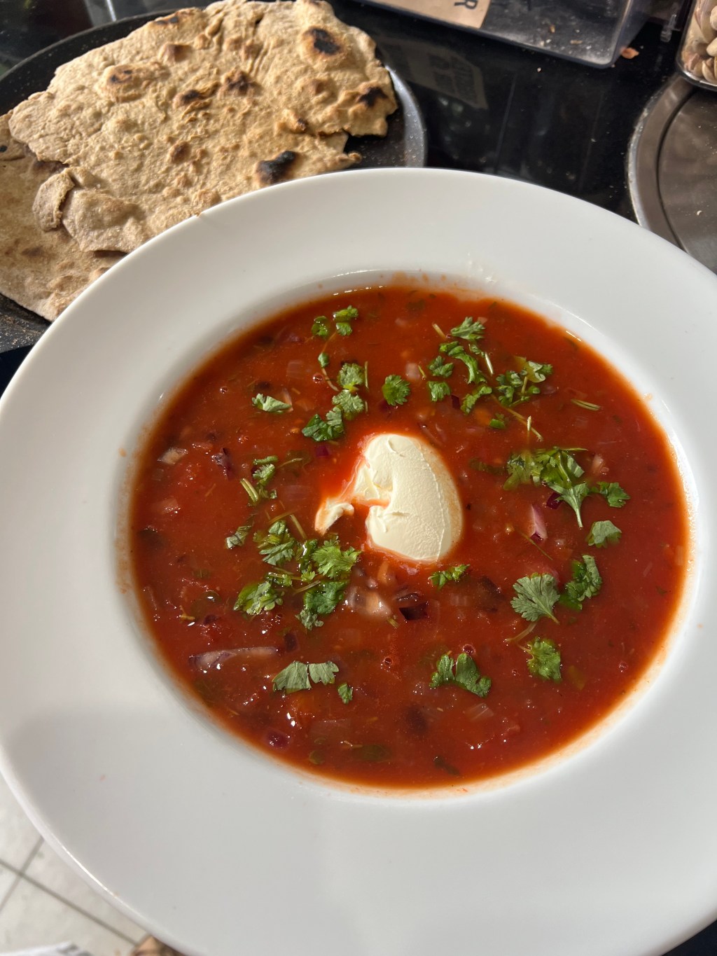 Mexican Tomato and Bean Soup & Rye&nbsp;Flatbread