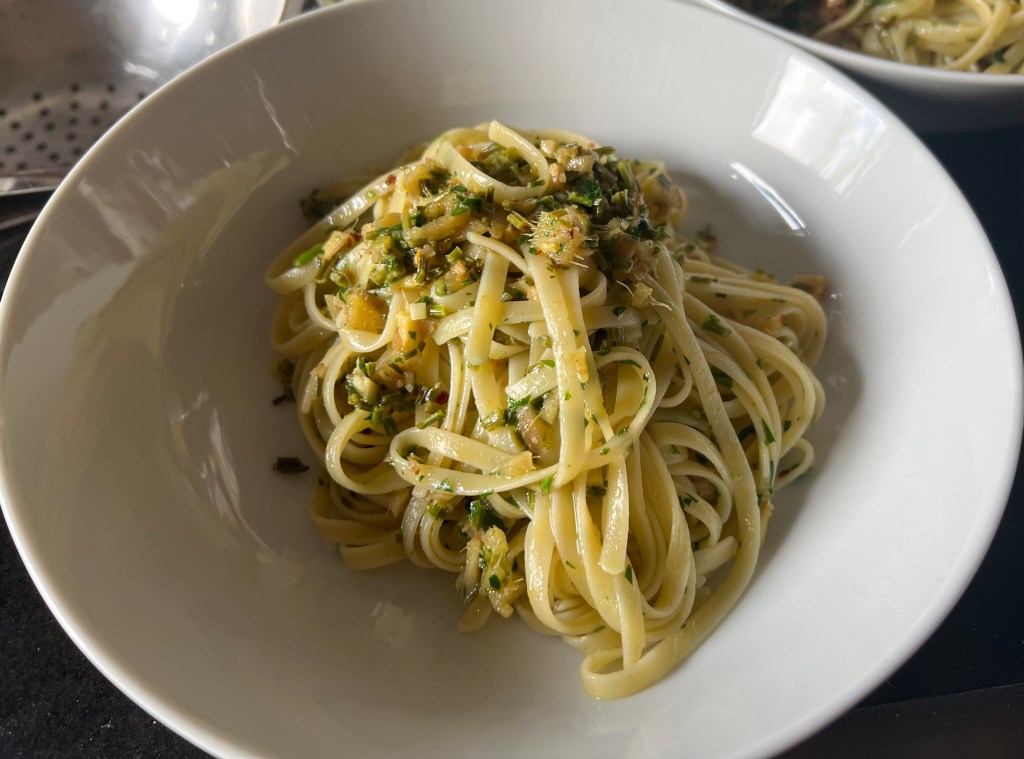 Linguine alla zenzero e&nbsp;aglio