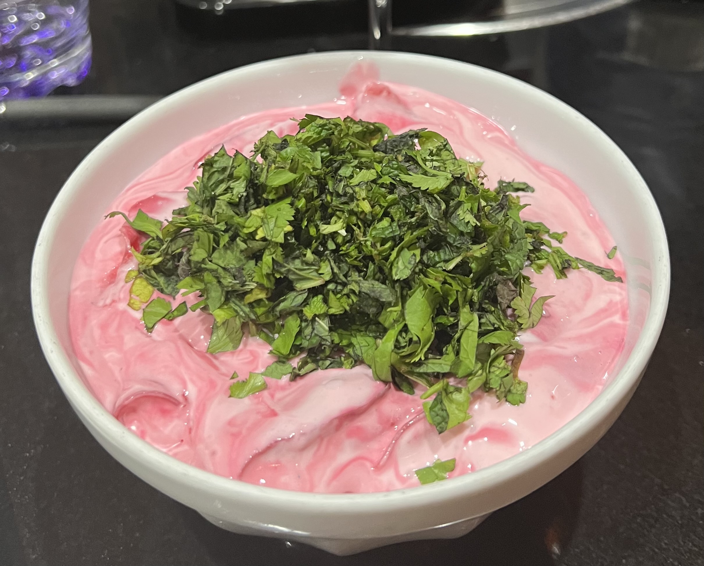 Beetroot raita