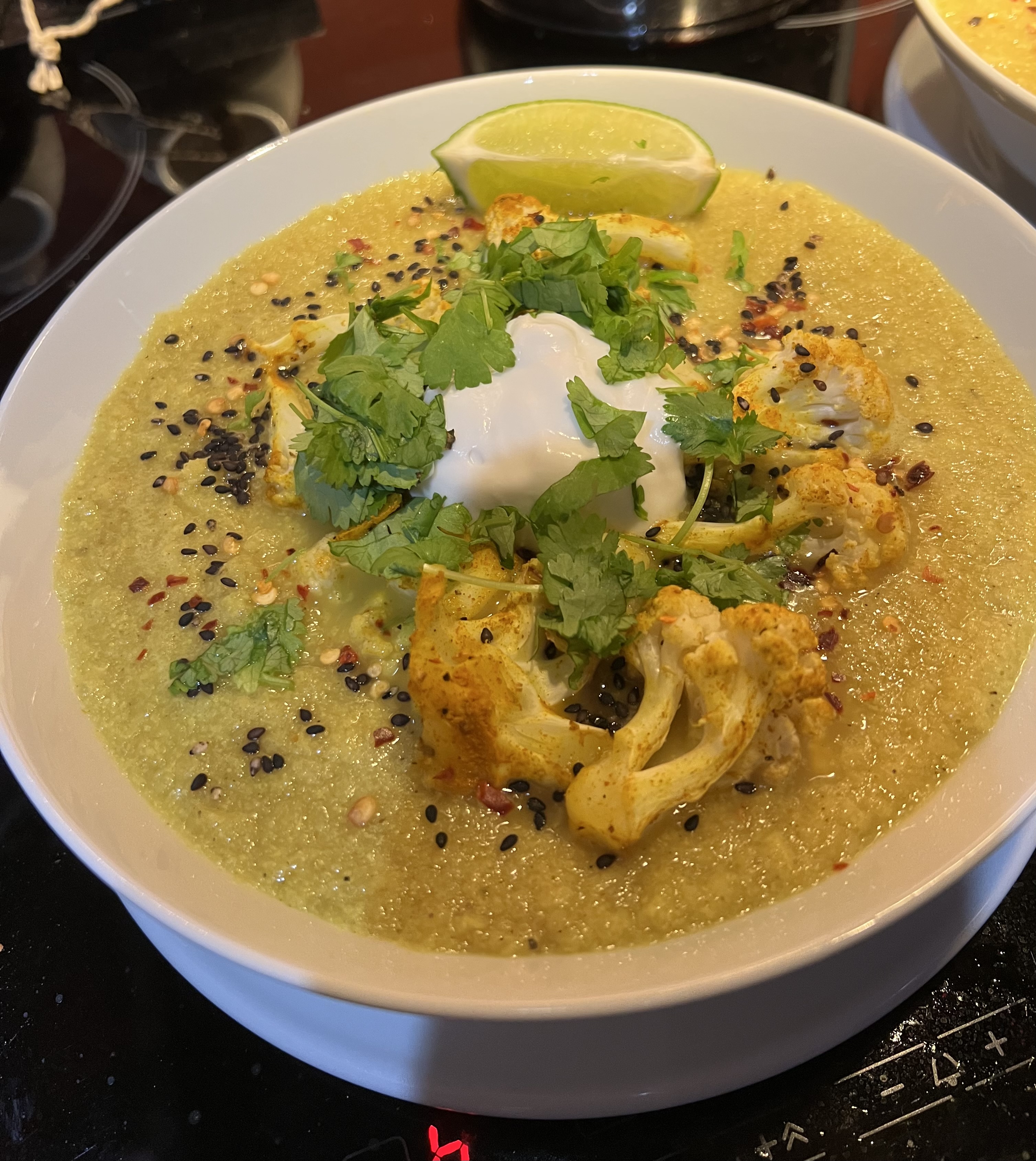 *Spiced Roast Cauliflower&nbsp;Soup