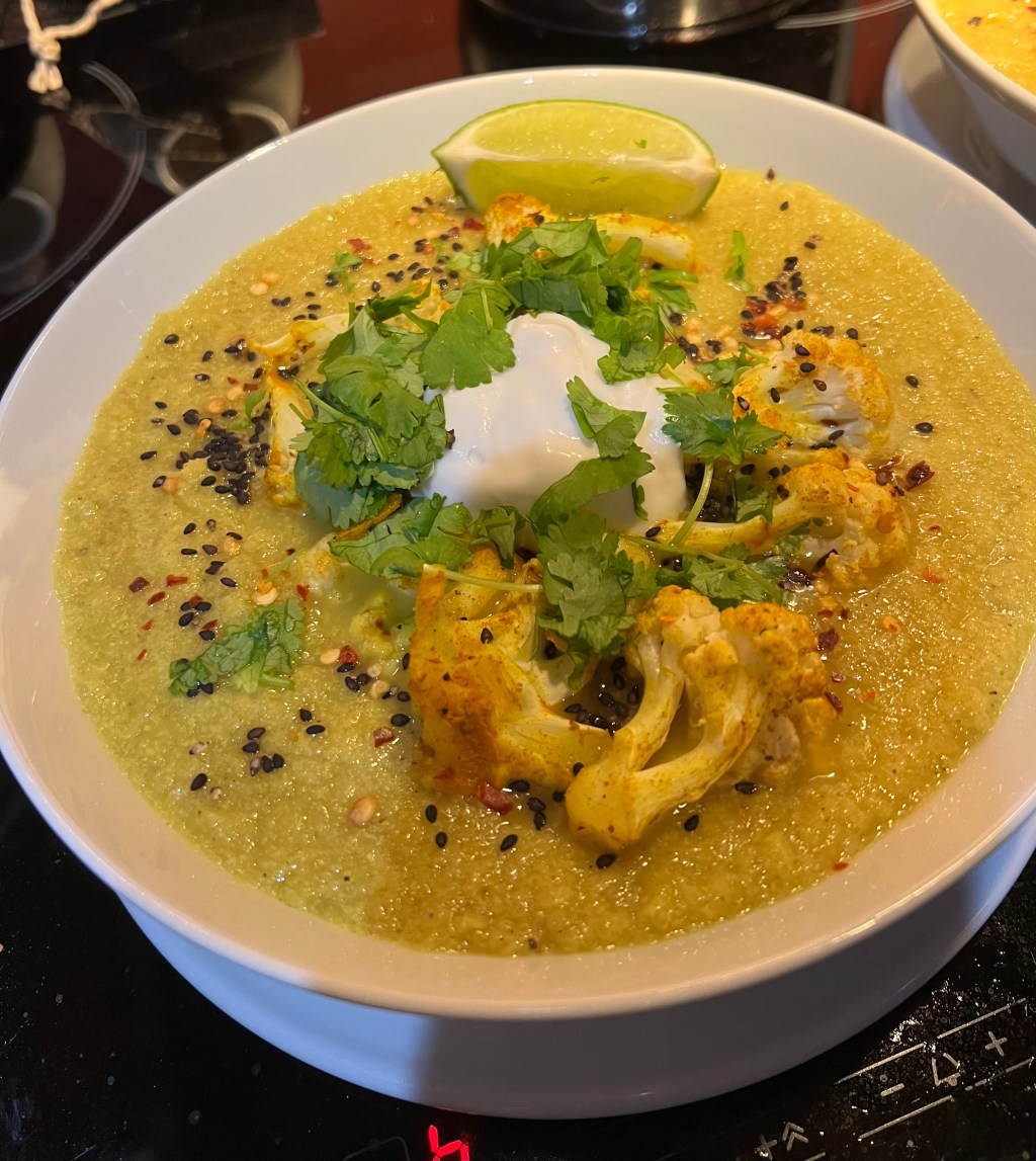 *Spiced Roast Cauliflower&nbsp;Soup