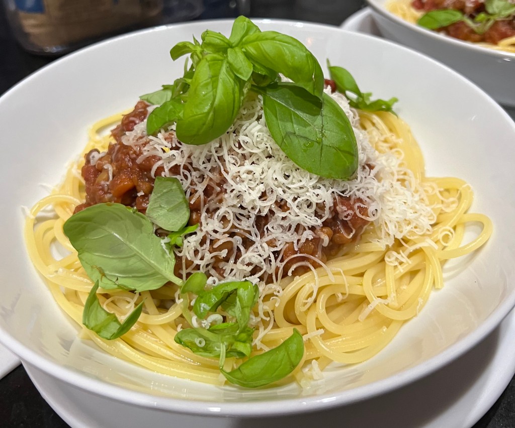 *Simple lentil spaghetti&nbsp;Bolognese