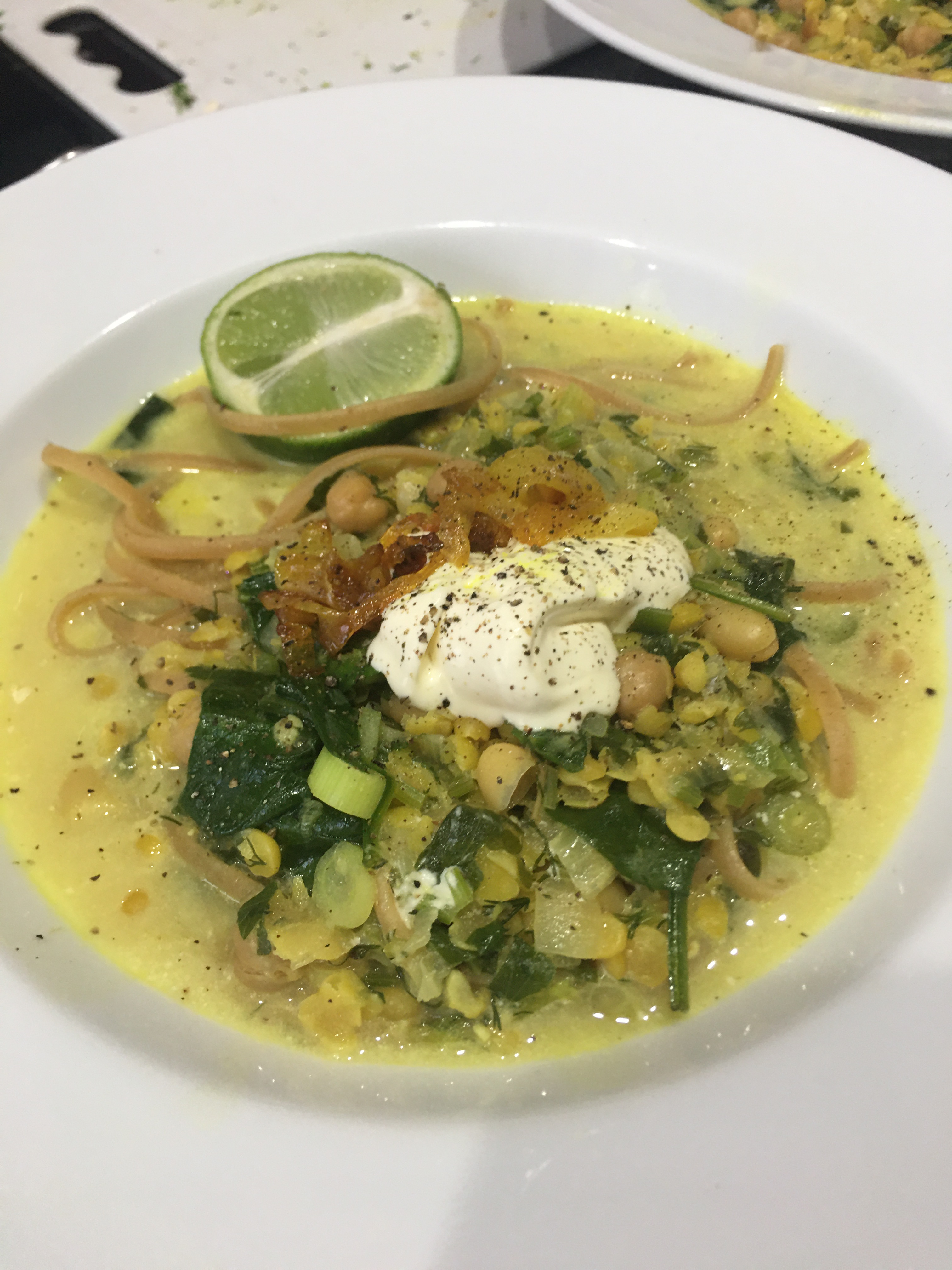 *Legume (noodle) soup