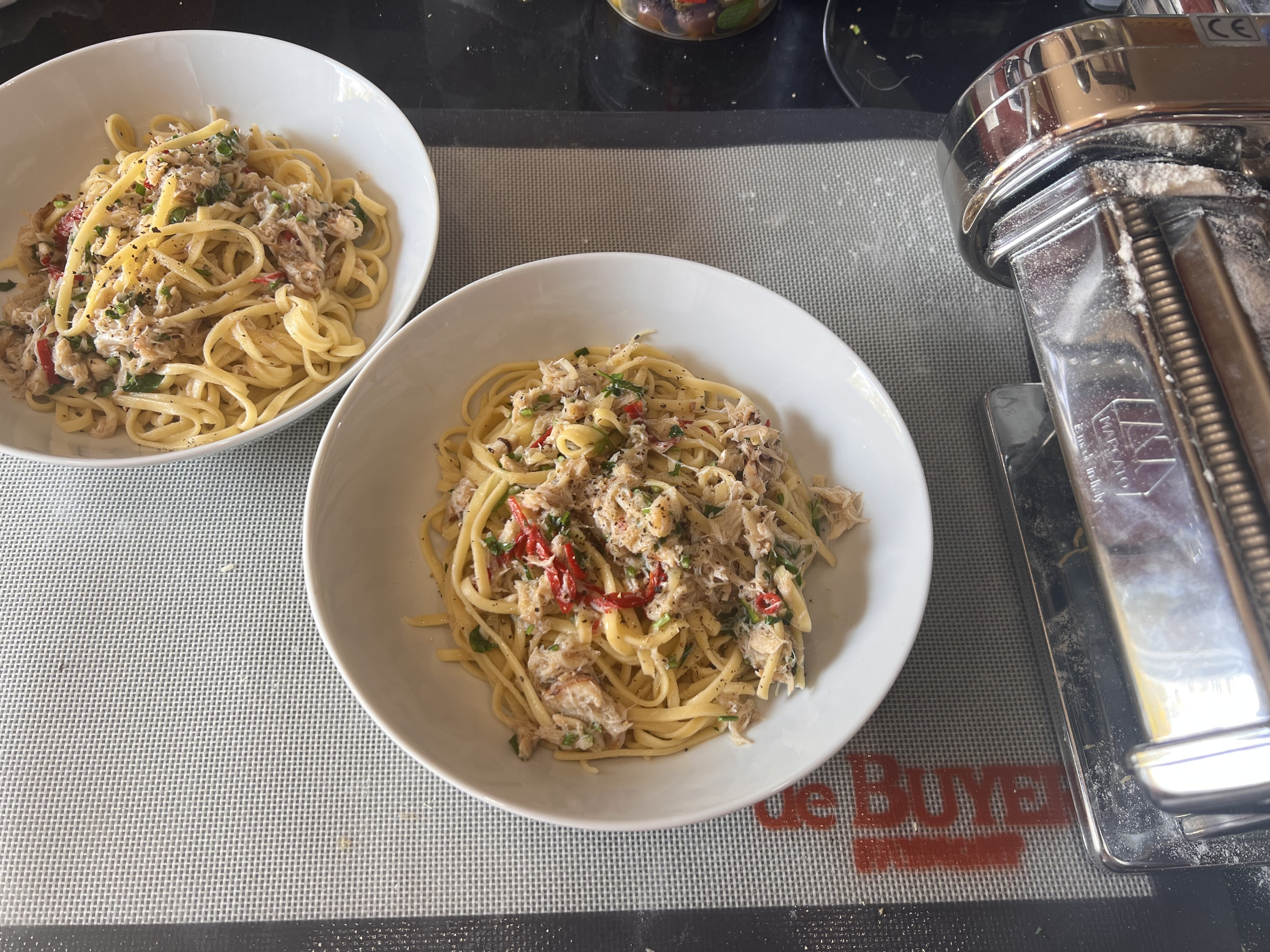 Linguine alla polpa di granchio