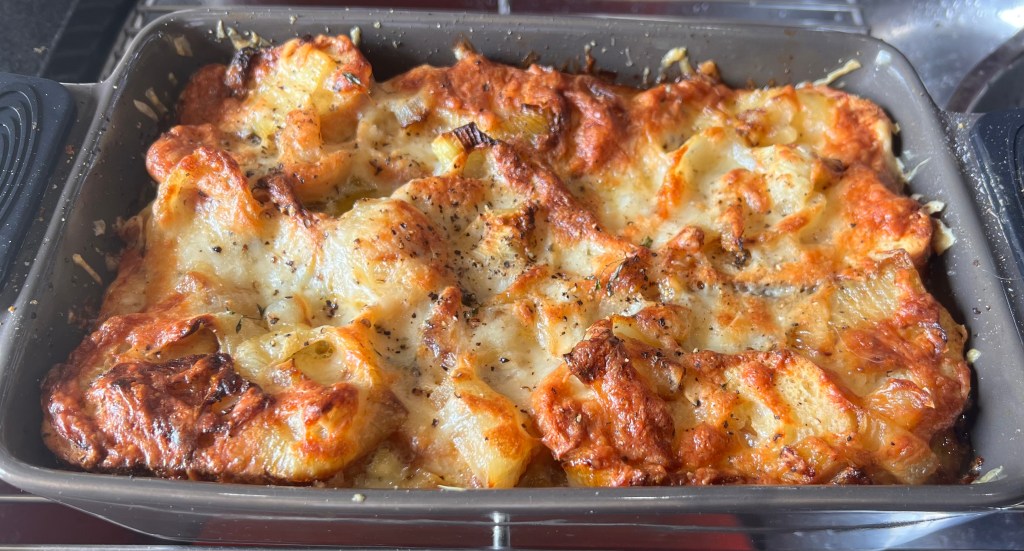 *Gruyere, Caraway, and Thyme Bread and Butter&nbsp;Pudding