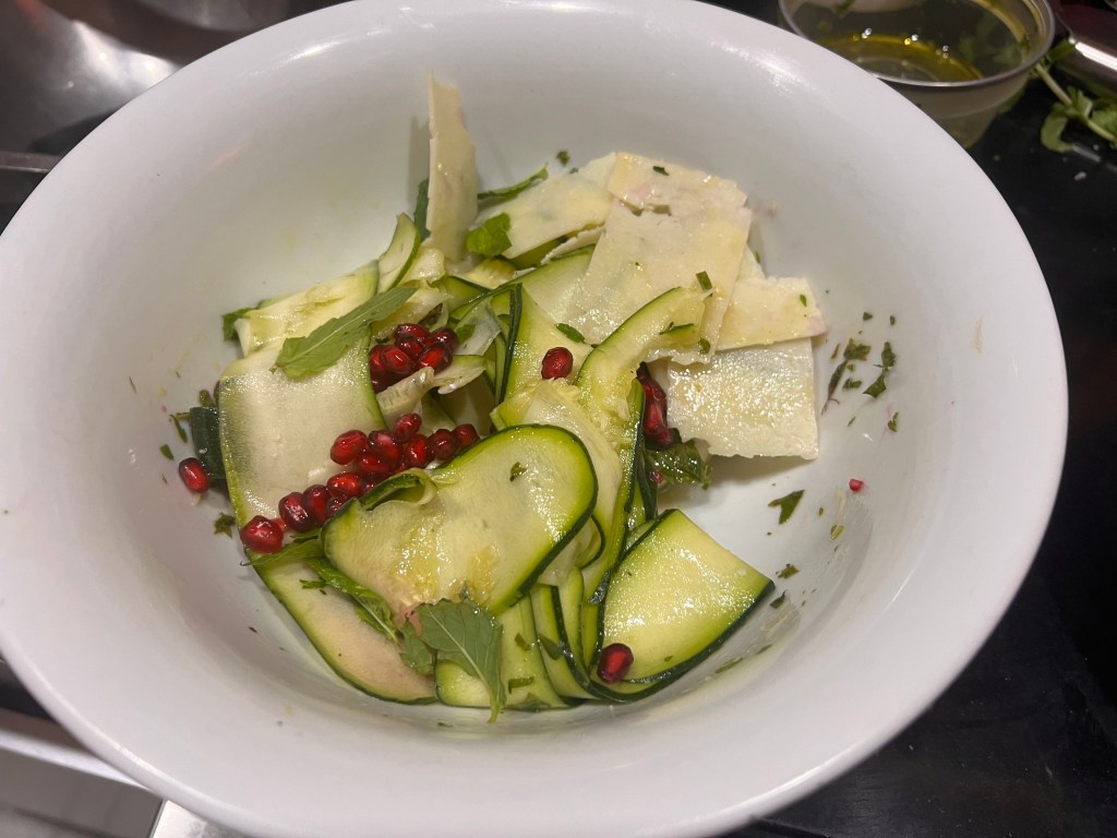 *Carpaccio di zucchini