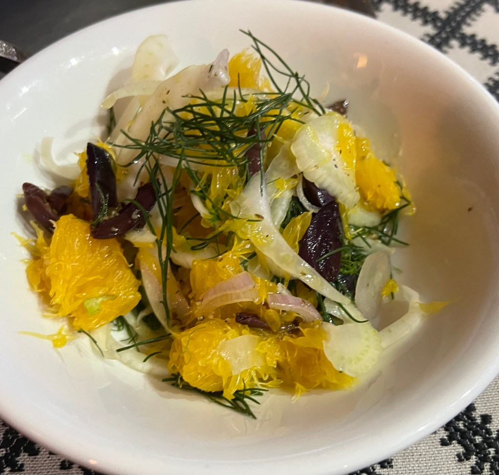 Fennel & orange salad (Saláta me máratho kai&nbsp;portokáli)