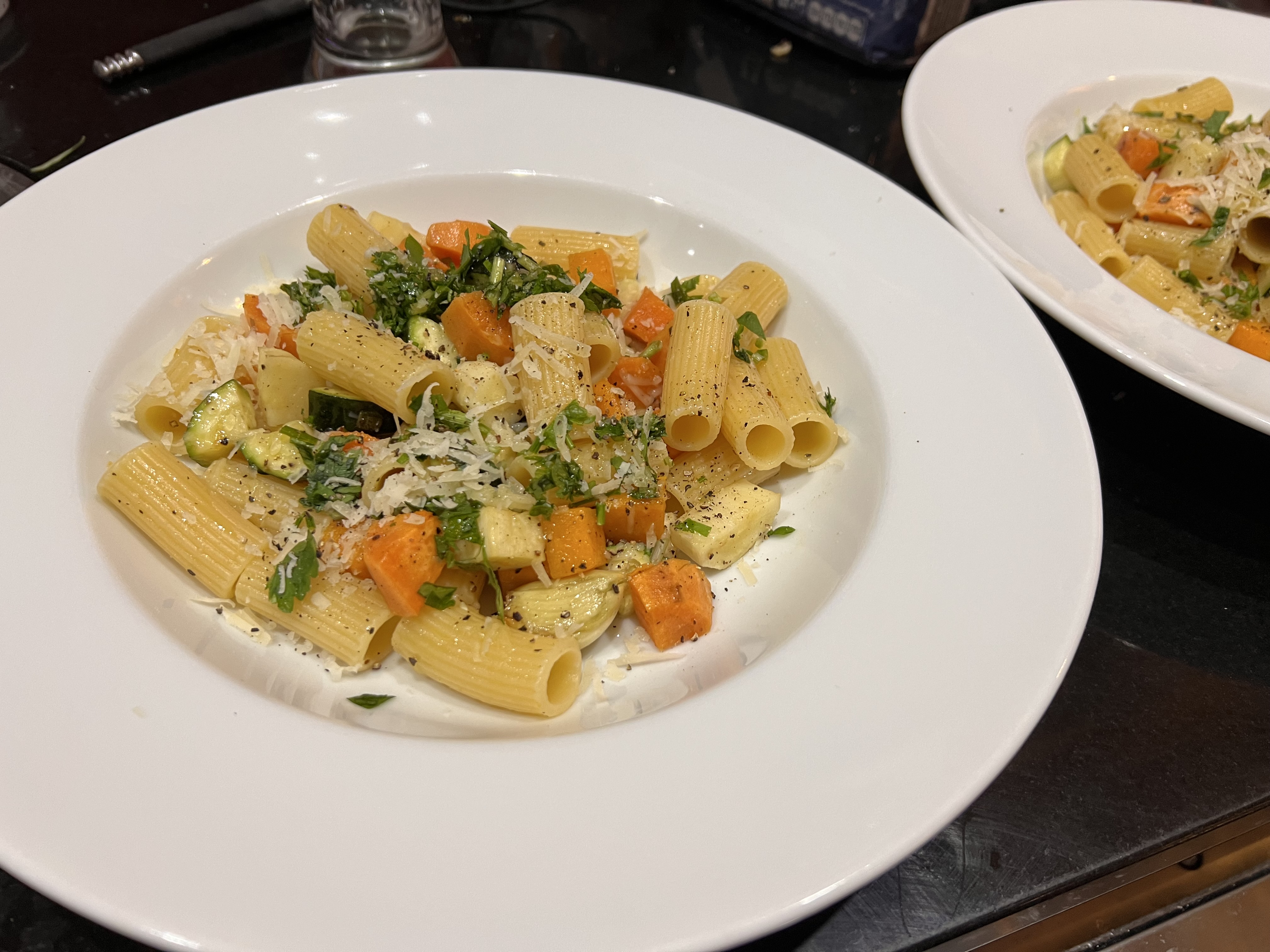 Rigatoni con verdure arrosto