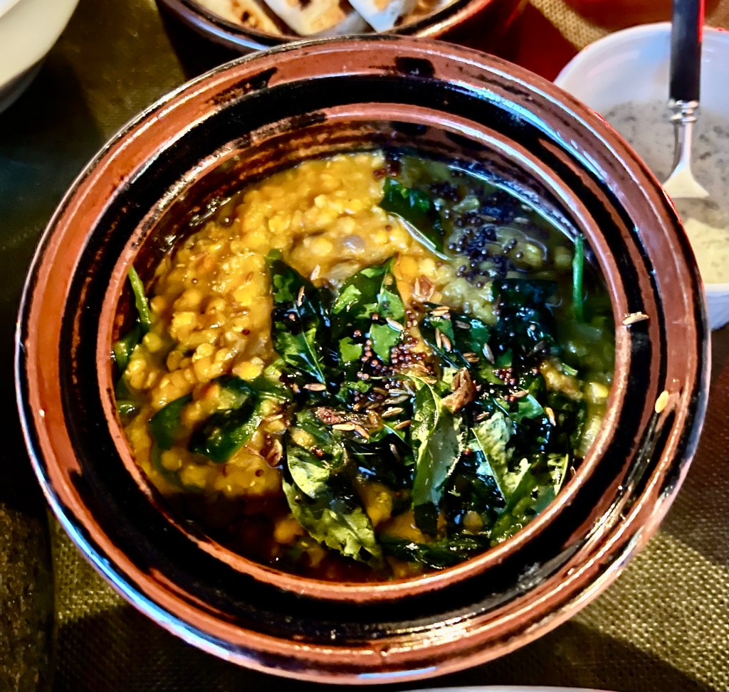 Lentils with spinach (Dhal&nbsp;palak)