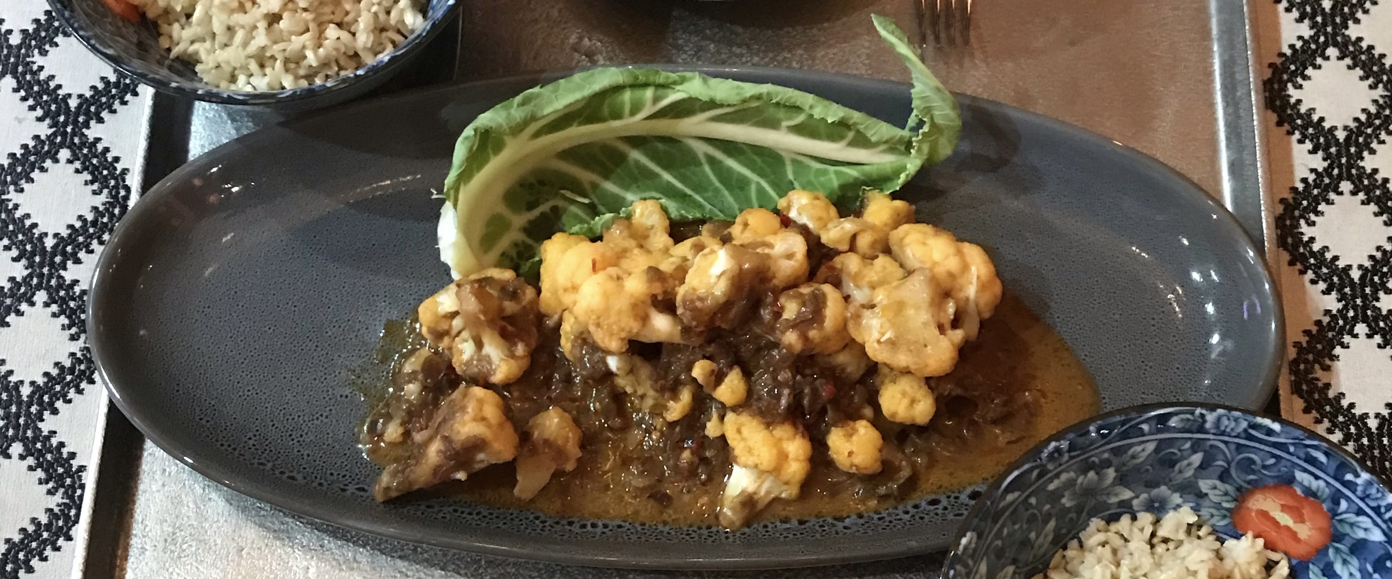 Chilli-fried cauliflower (Sambal goreng kembang)