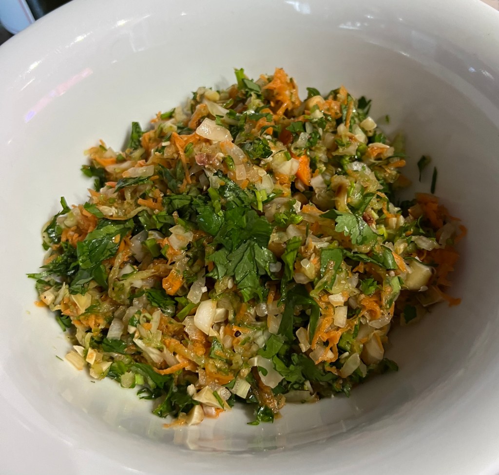 Shredded mixed vegetable salad&nbsp;(Koshumbir)