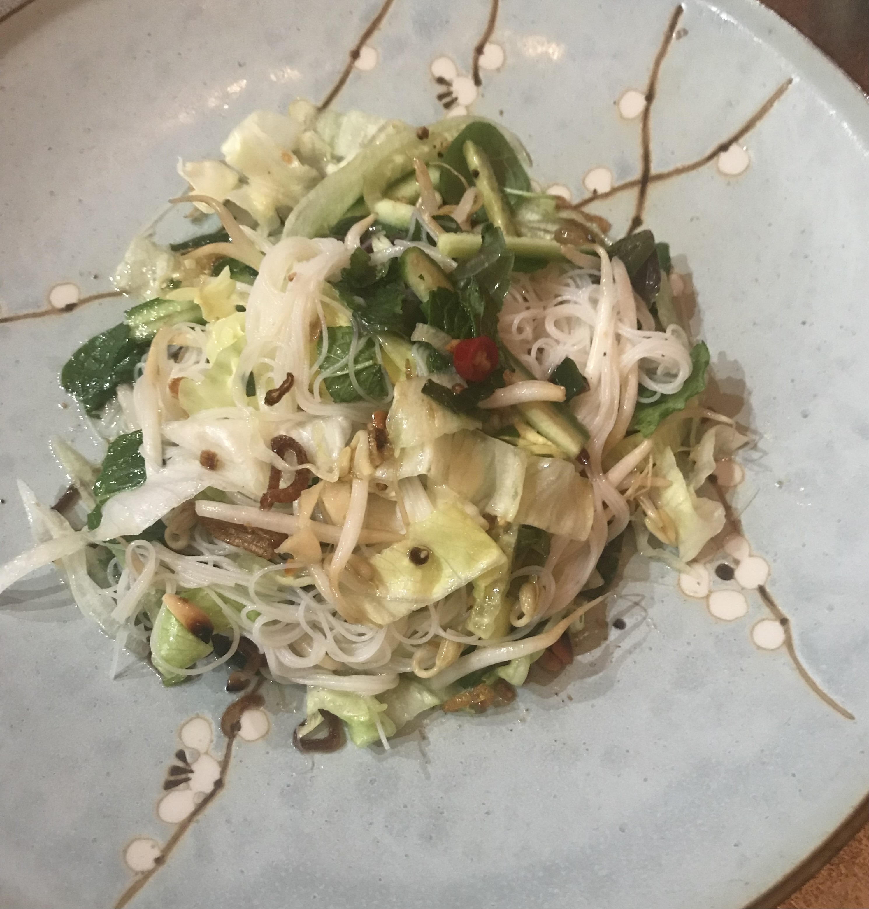 Vermicelli salad (Bún vói rau&nbsp;thom)