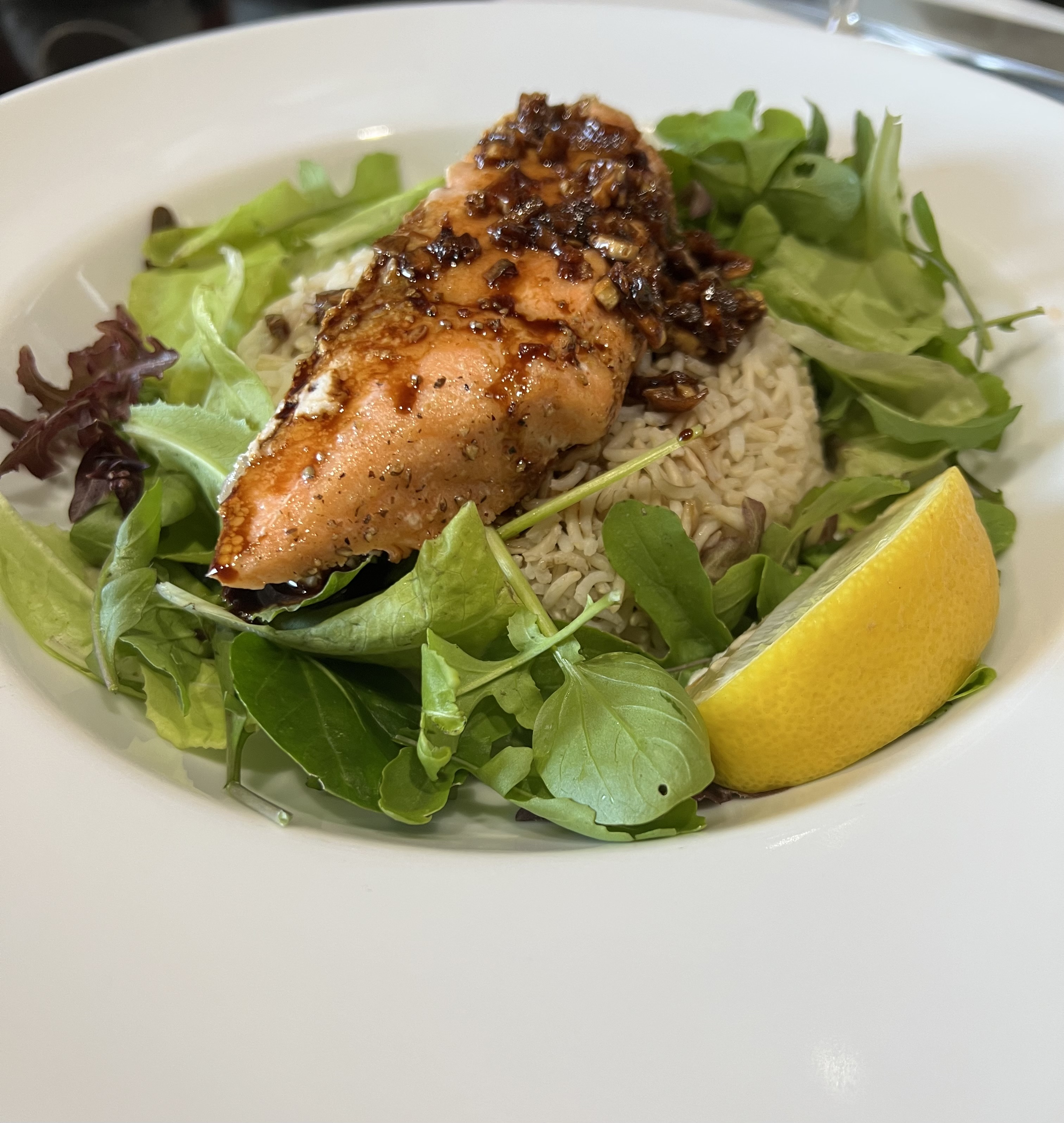 Ocean trout with garlic & soy