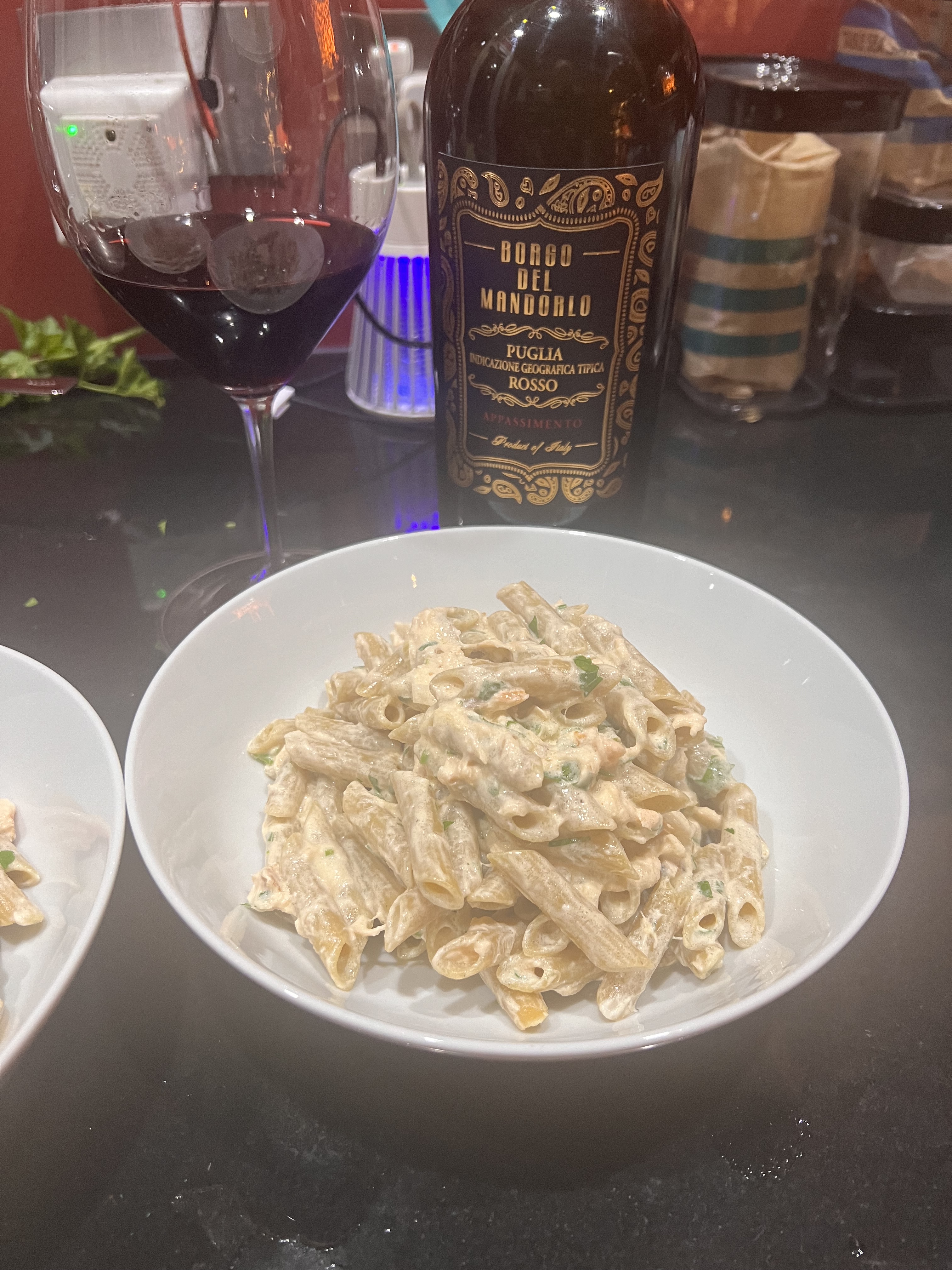 Penne al salmone