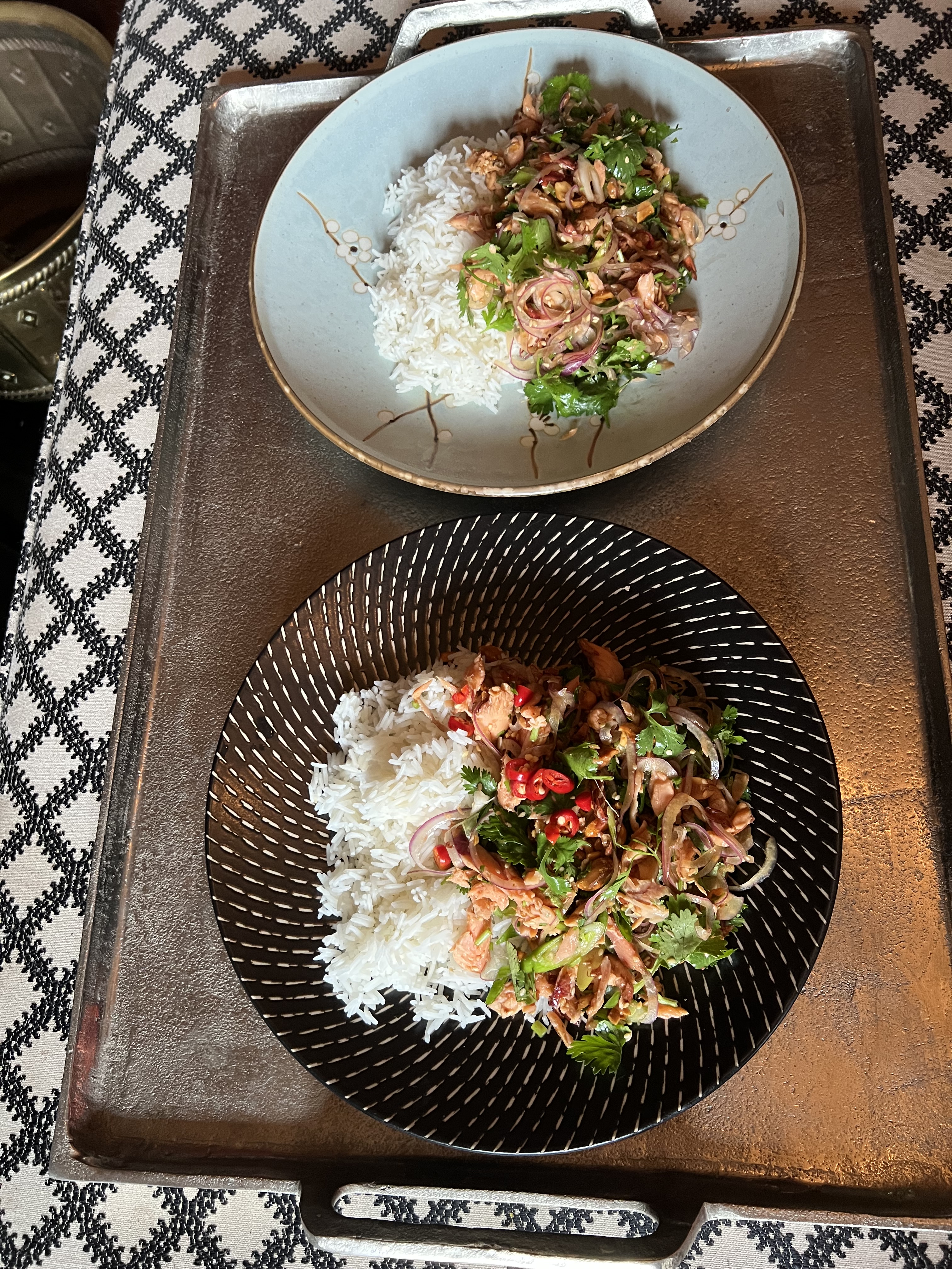 Guangxi-style smoked trout salad
