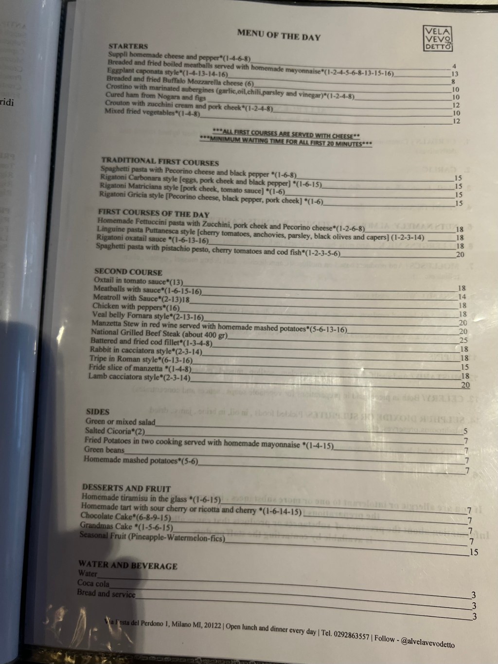 ITALY: Milan: Vela Vevo&nbsp;Detto