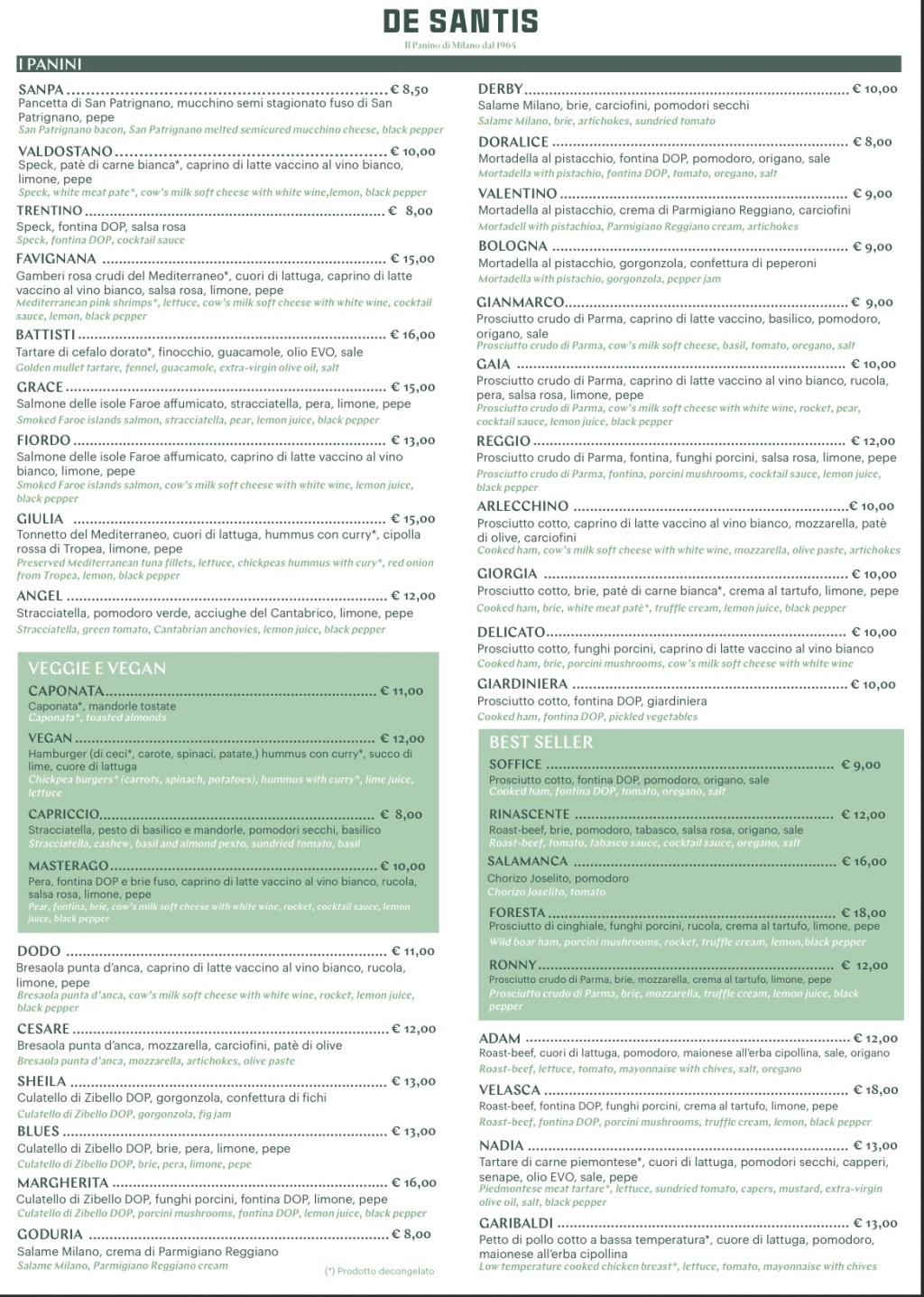 ITALY: Milan: De&nbsp;Santis