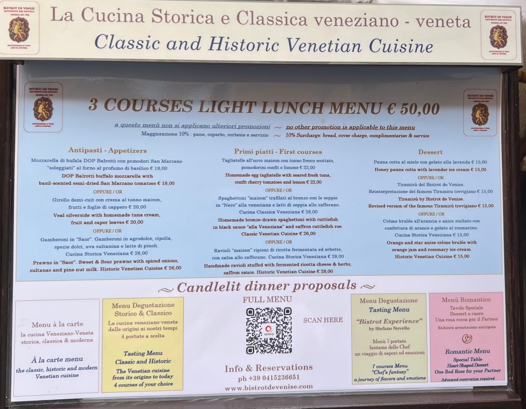 ITALY: Venice: Bistrot de&nbsp;Venise