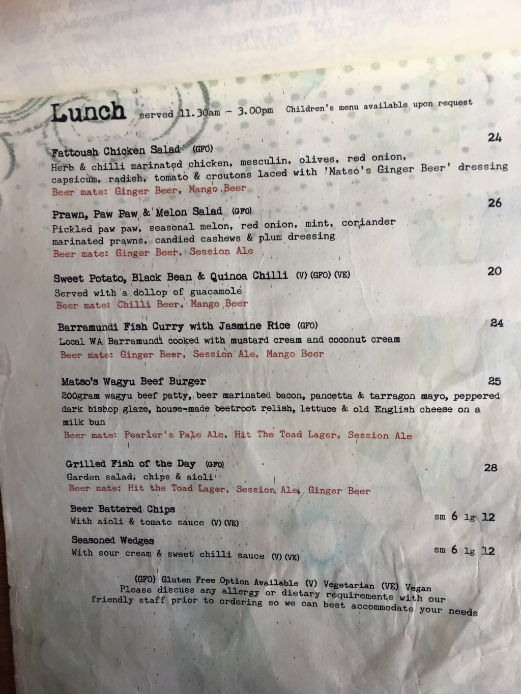 WA: Matso’s Broome&nbsp;Brewery