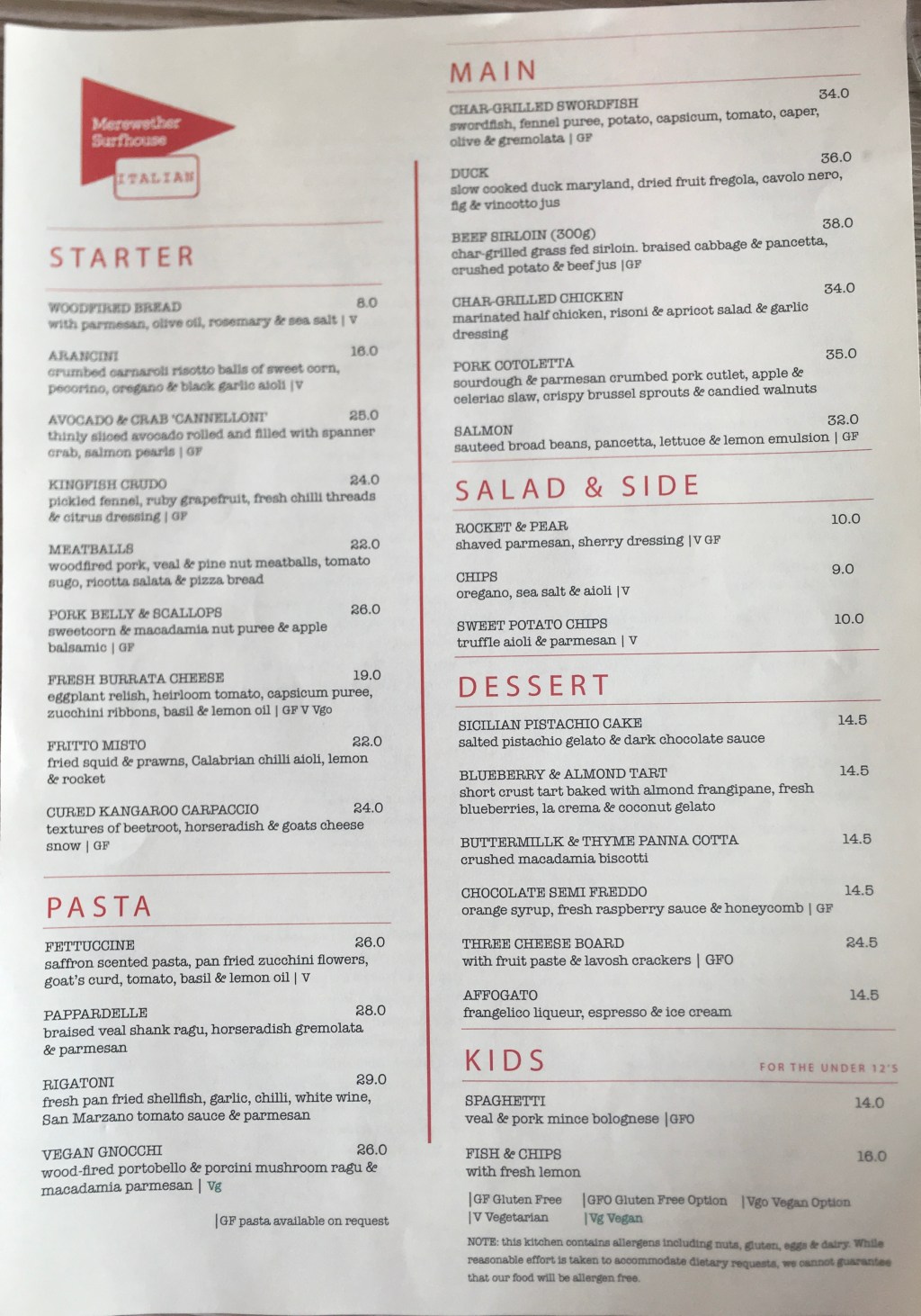 NSW: Merewether Surfhouse&nbsp;Restaurant