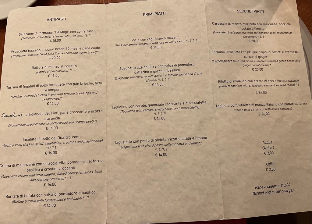 ITALY: Siena: Osteria Quattro&nbsp;Venti