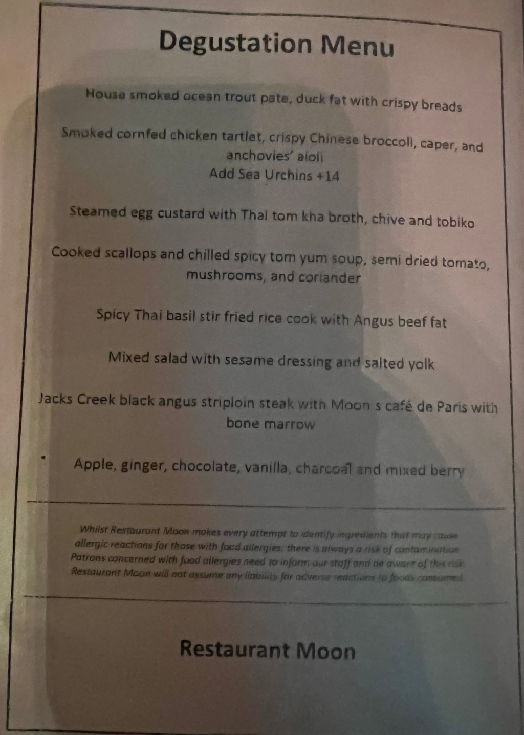 NSW: Darlinghurst: Moon