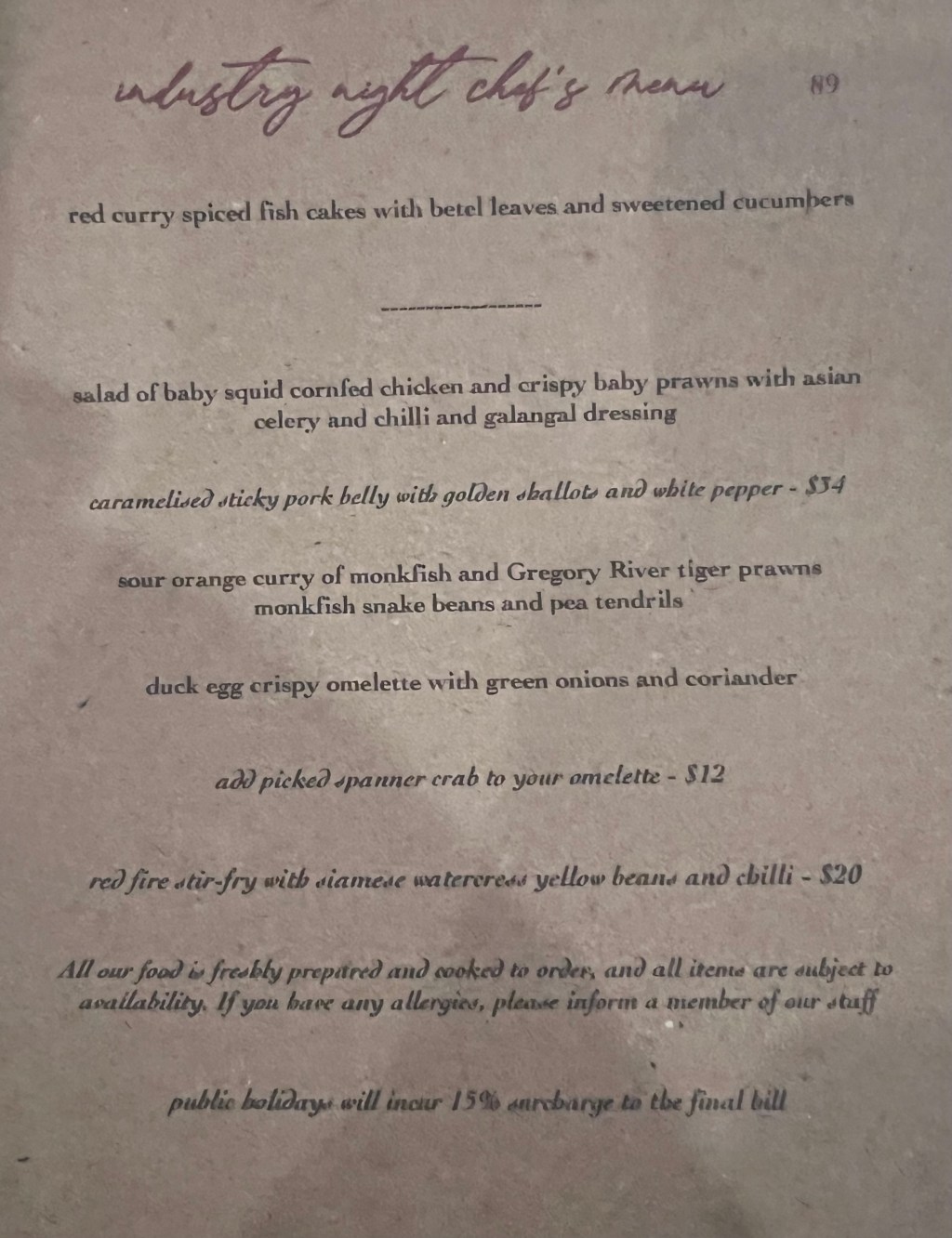 NSW: Woolloomooloo: Viand