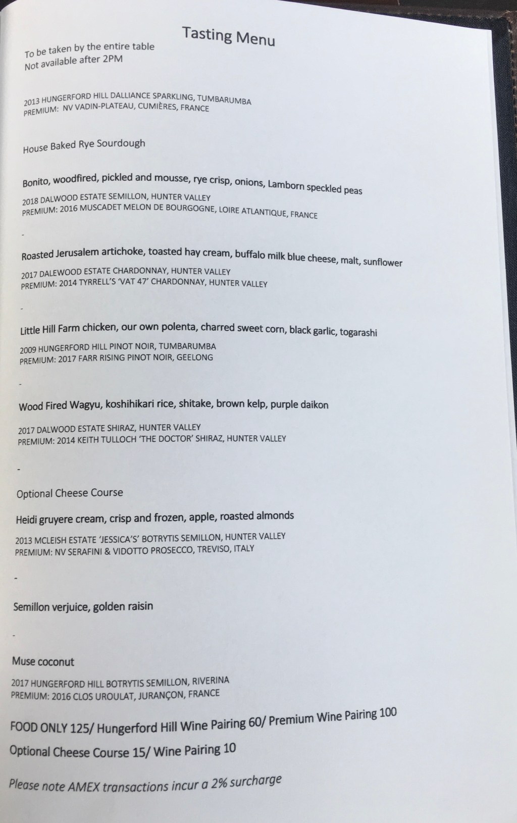 NSW: Pokolbin: Muse&nbsp;Restaurant