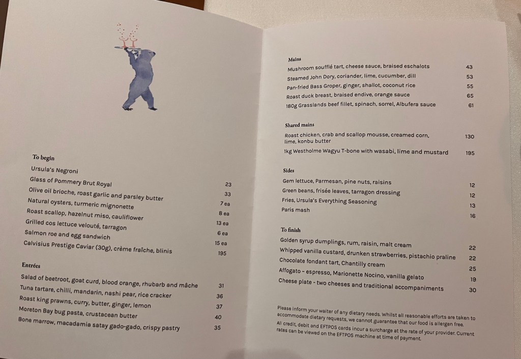 NSW: Paddington: Ursula’s