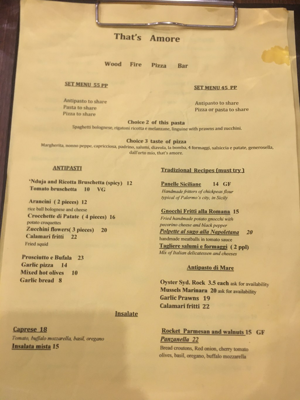 NSW: Haberfield: That’s&nbsp;Amore