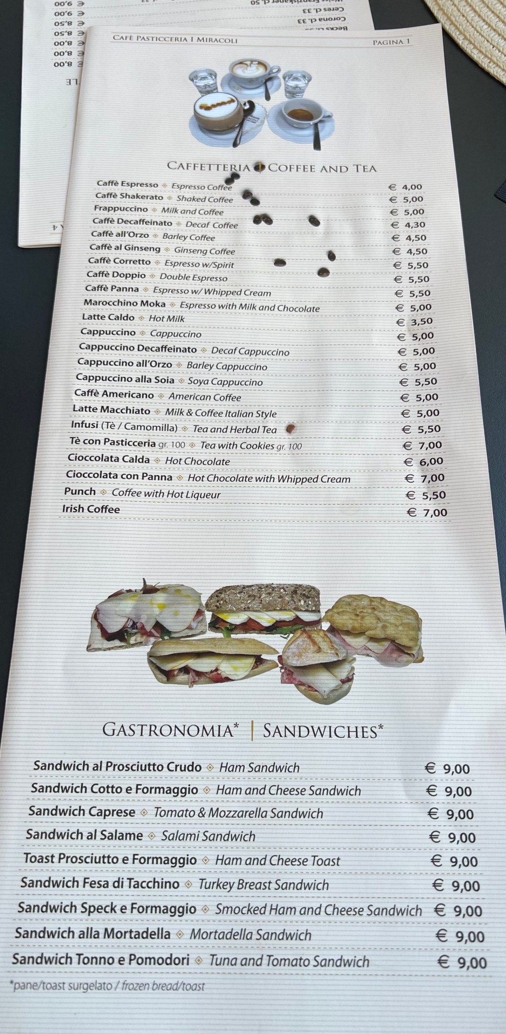 ITALY: Pisa: Cafe Pasticceria I&nbsp;Miracoli